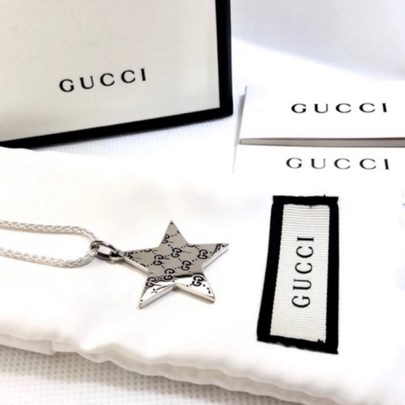 New Gucci Ghost Navy GG Star Charm + Free Chain - Picture 4 of 10